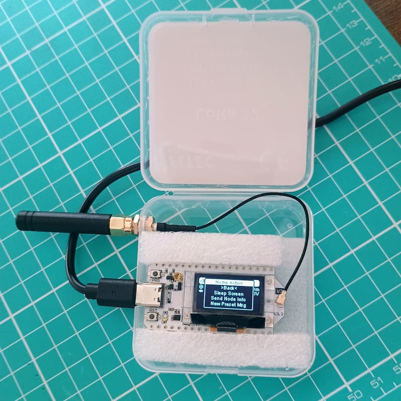 The guts inside the case